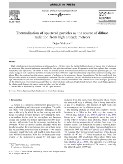 Thermalization of sputtered particles as the source of