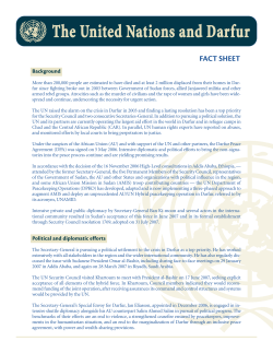 The United Nations and Darfur