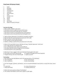 Final Exam 9S Review Packet