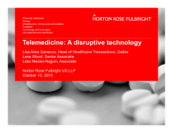 Norton Rose Fulbright - Telemedicine