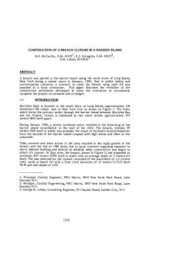 CONSTRUCTION OF A BREACH CLOSURE IN A