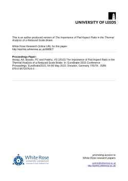 The Importance of Pad Aspect Ratio in the Thermal Analysis of a