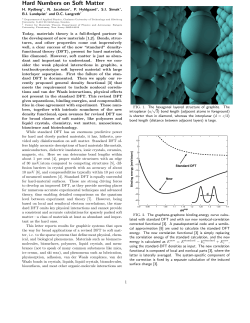 Hard Numbers on Soft Matter - Chalmers University of Technology