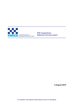 PNC National overview report