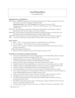 Curt Richard Rom - University of Arkansas