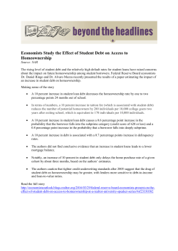 Economists Study the Effect of Student Debt on Access