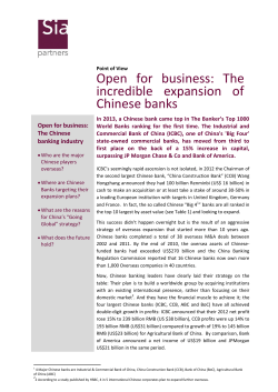 Open for business: The incredible expansion of Chinese banks