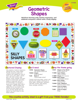Geometric Shapes - Sharp School Services