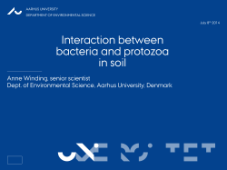 AW Bacteria and protozoa in soil Firenze 2014 final