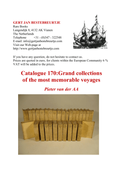 Catalogue 170:Grand collections of the most memorable voyages