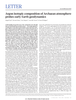 Argon isotopic composition of Archaean atmosphere probes