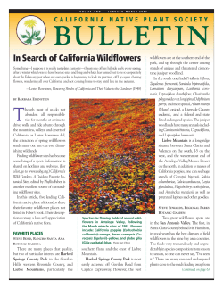 Jan-Mar 2007 - California Native Plant Society