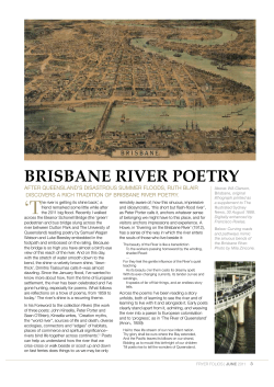 Brisbane River Poetry - UQ eSpace