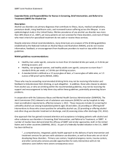 Expanded Roles and Responsibilities for Nurses in Screening, Brief