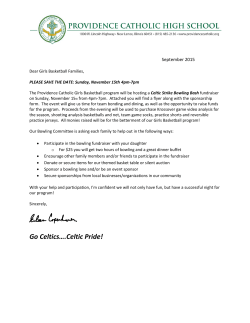Go Celtics&hellip;.Celtic Pride!