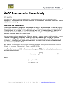 40C Anemometer Uncertainty