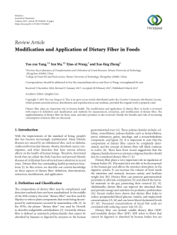 Modification and Application of Dietary Fiber in Foods