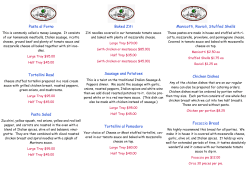 Pasta al Forno Tortellini Ros&eacute; Pasta Salad Baked Ziti Sausage and