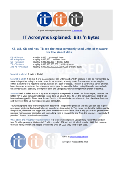 Bytes Explained