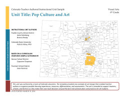 Unit Title: Pop Culture and Art