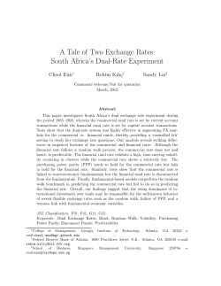 A Tale of Two Exchange Rates - Federal Reserve Bank of Atlanta