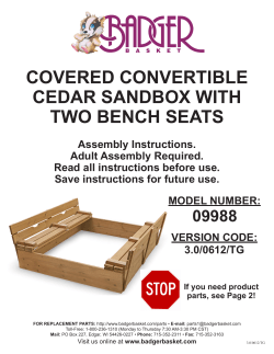 covered convertible cedar sandbox with two bench