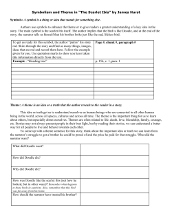 Symbolism and Theme in &ldquo;The Scarlet Ibis&rdquo; by James Hurst Symbols