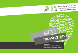 International Society for Applied Ethology 2014