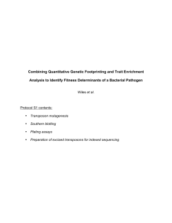 Combining Quantitative Genetic Footprinting and Trait
