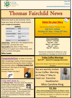 Miss Caroline King. - Thomas Fairchild | Community School