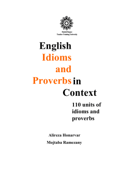 English Idioms and Proverbsin Context