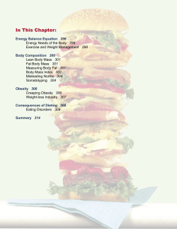 Chapter 12: "Weight Management: Finding a Healthy Balance"