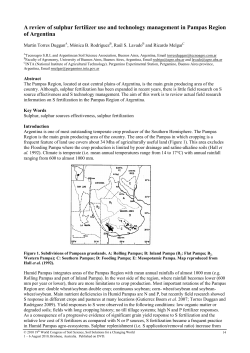 A review of sulphur fertilizer use and technology