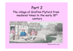 GRAFTON FLYFORD A deserted medieval village