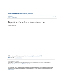 Population Growth and International Law