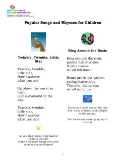 Popular Songs and Rhymes for Children