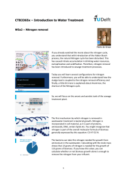CTB3365x &ndash; Introduction to Water Treatment