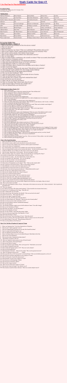 Study Guide for Quiz #3