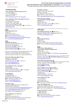 list of swiss clubs in the consular district