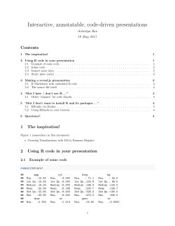 Interactive, annotatable, code-driven presentations