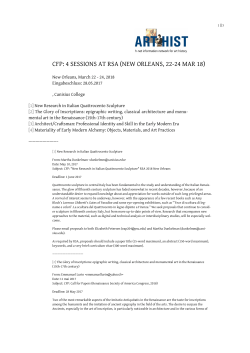 cfp: 4 sessions at rsa (new orleans, 22-24 mar 18)