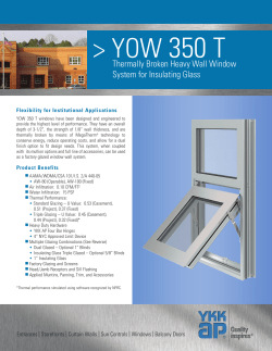 YOW 350 T - YKK AP America