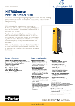 Nitrosource Advanced technology nitrogen gas