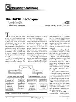 The DAPRE Technique