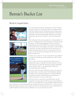 Bernie`s Bucket List