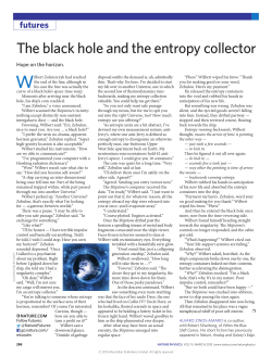 The black hole and the entropy collector