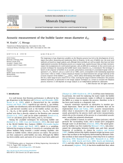 Acoustic measurement of the bubble Sauter mean diameter d32