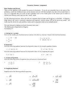 Math-Geometry Standard 2017-18