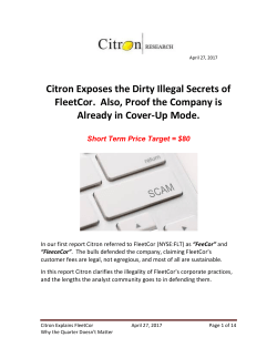 Citron Exposes the Dirty Illegal Secrets of