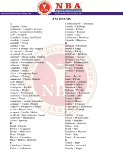 antonyms - PrepMasters